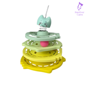 Spring Head Track TowerFour Layer Track Tower with Colorful Ball Fun!