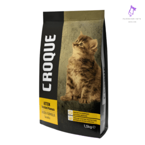 Croque kitten Cat Food Chicken 1.5kg Imported Croque Cat Food for Kitten Cats with Chicken Protein