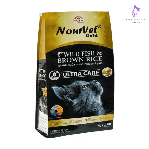 NourVet Gold Ultra Care Cat Food – Wild Fish & Brown Rice (500g 1kg)