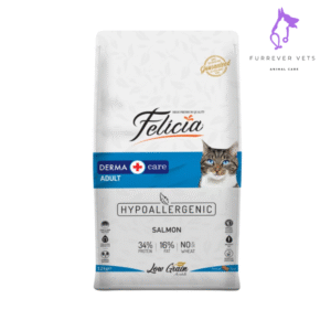 Felicia Derma Care Adult Salmon Cat Food 2kg – Imported, Hypoallergenic, Skin & Coat Support